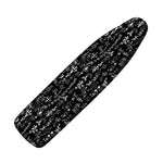 Black And White Mystic Wicca Print Ironing Board Cover