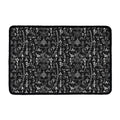 Black And White Mystic Wicca Print Kitchen Mat