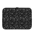 Black And White Mystic Wicca Print Laptop Sleeve