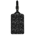 Black And White Mystic Wicca Print Luggage Tag
