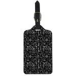 Black And White Mystic Wicca Print Luggage Tag