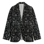 Black And White Mystic Wicca Print Men's Blazer