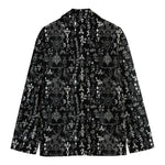 Black And White Mystic Wicca Print Men's Blazer
