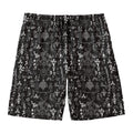 Black And White Mystic Wicca Print Men's Swim Trunks