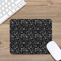 Black And White Mystic Wicca Print Mouse Pad