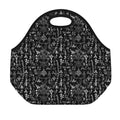 Black And White Mystic Wicca Print Neoprene Lunch Bag