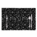 Black And White Mystic Wicca Print Placemat