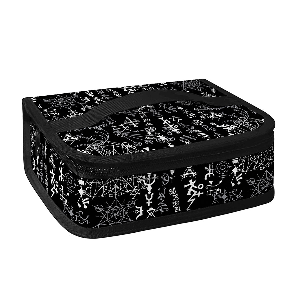 Black And White Mystic Wicca Print Small Lunch Bag