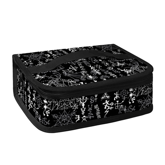 Black And White Mystic Wicca Print Small Lunch Bag