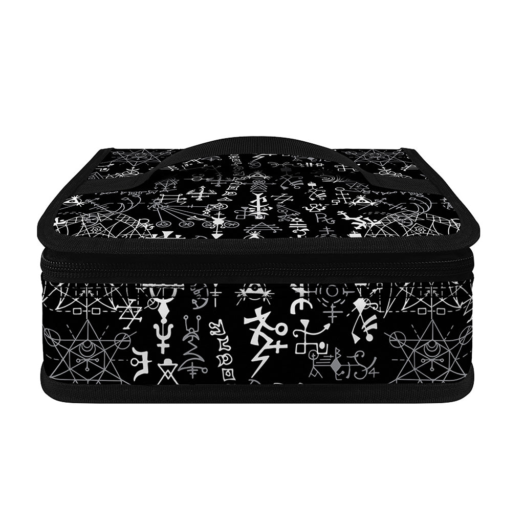 Black And White Mystic Wicca Print Small Lunch Bag