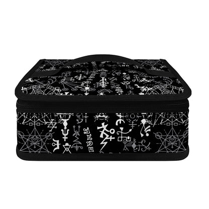 Black And White Mystic Wicca Print Small Lunch Bag