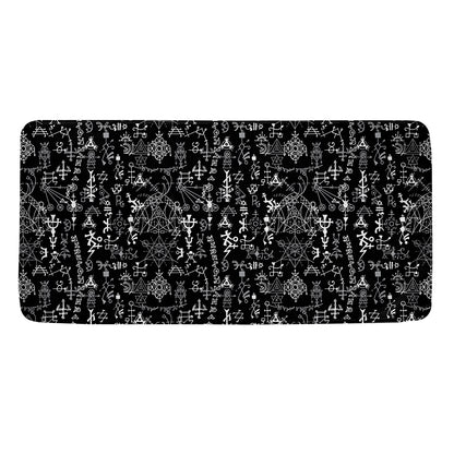 Black And White Mystic Wicca Print Towel