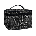 Black And White Mystic Wicca Print Travel Makeup Bag