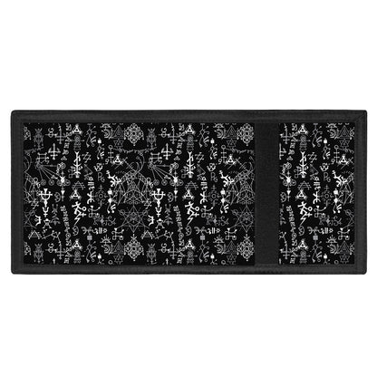 Black And White Mystic Wicca Print Trifold Wallet