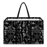 Black And White Mystic Wicca Print Utility Tote Bag