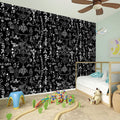 Black And White Mystic Wicca Print Wall Sticker