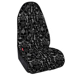 Black And White Mystic Wicca Print Waterproof Car Seat Cover