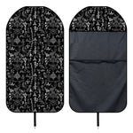 Black And White Mystic Wicca Print Waterproof Car Seat Cover