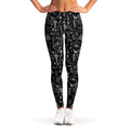 Black And White Mystic Wicca Print Women's Leggings