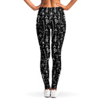 Black And White Mystic Wicca Print Women's Leggings