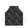 Black And White Mystic Witch Print Adjustable Apron