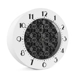 Black And White Mystic Witch Print Alarm Clock