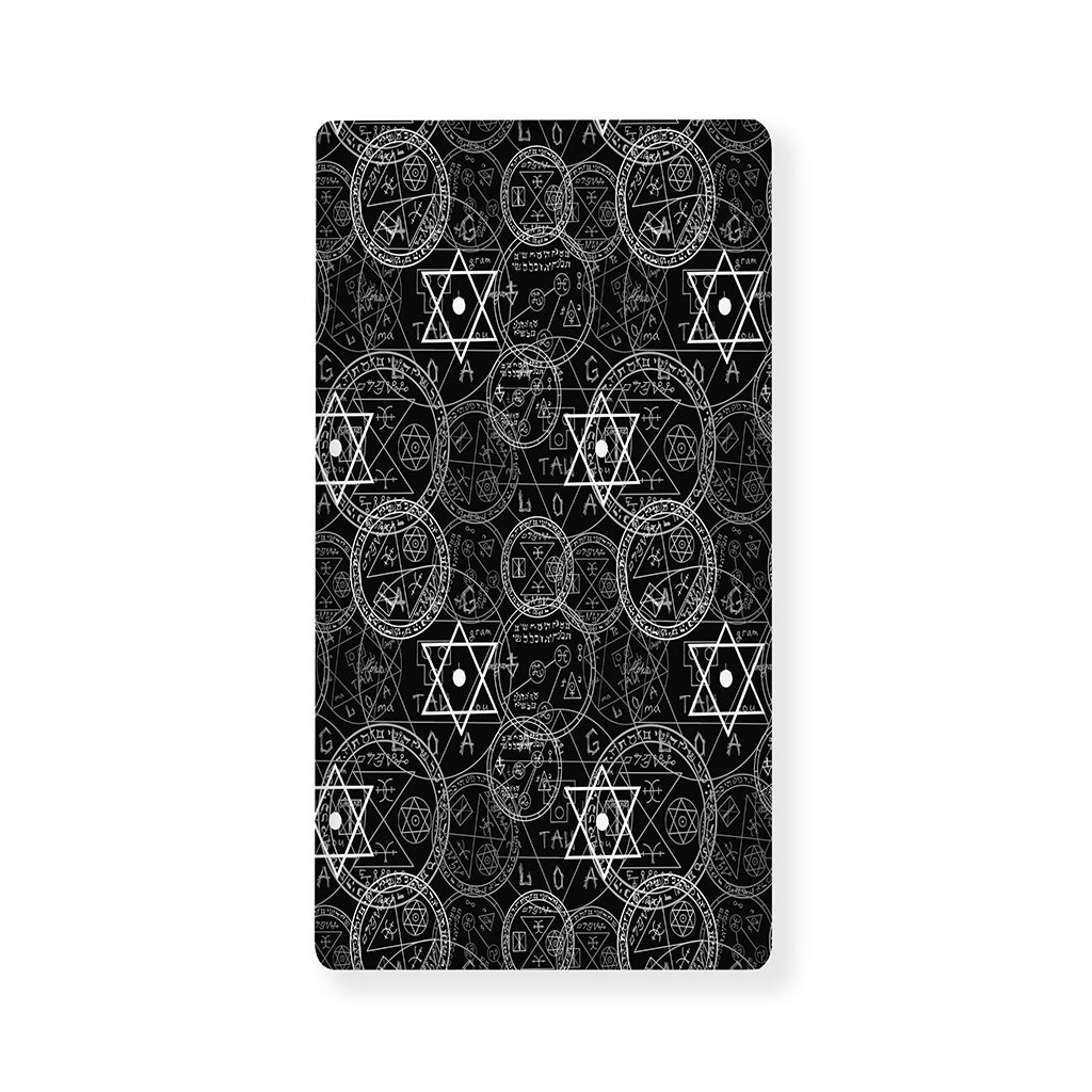 Black And White Mystic Witch Print Baby Crib Sheet