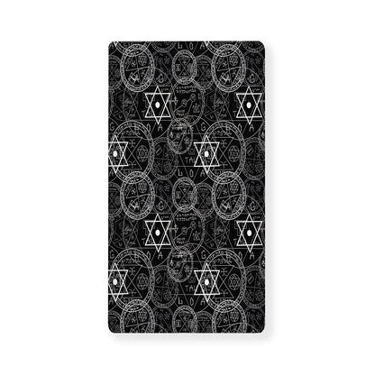 Black And White Mystic Witch Print Baby Crib Sheet