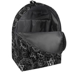 Black And White Mystic Witch Print Backpack