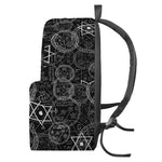 Black And White Mystic Witch Print Backpack