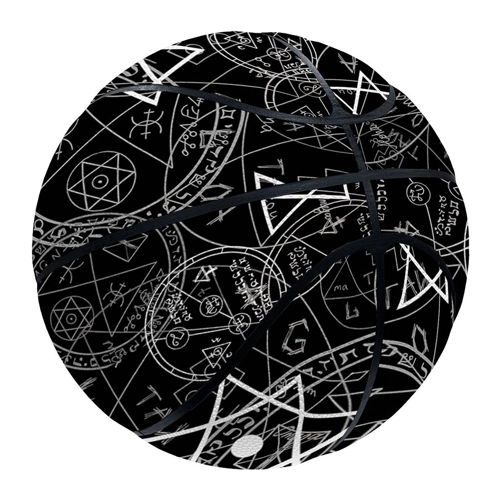 Black And White Mystic Witch Print Basketball