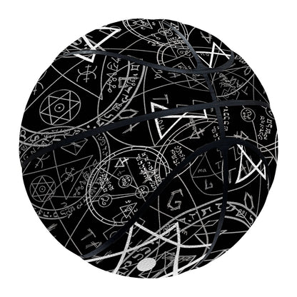 Black And White Mystic Witch Print Basketball