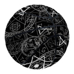 Black And White Mystic Witch Print Basketball