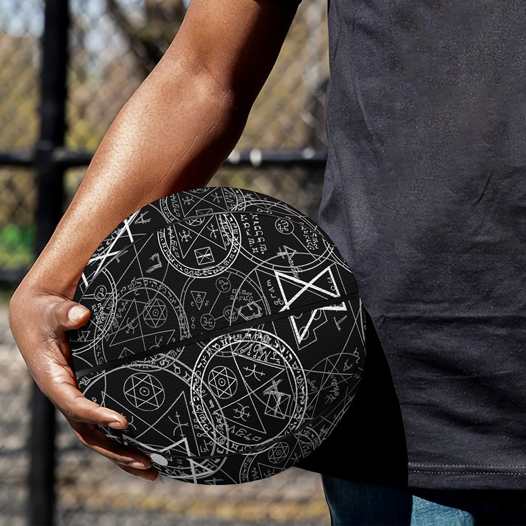 Black And White Mystic Witch Print Basketball