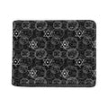 Black And White Mystic Witch Print Bifold Wallet