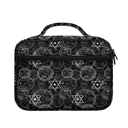 Black And White Mystic Witch Print Briefcase Bible Bag