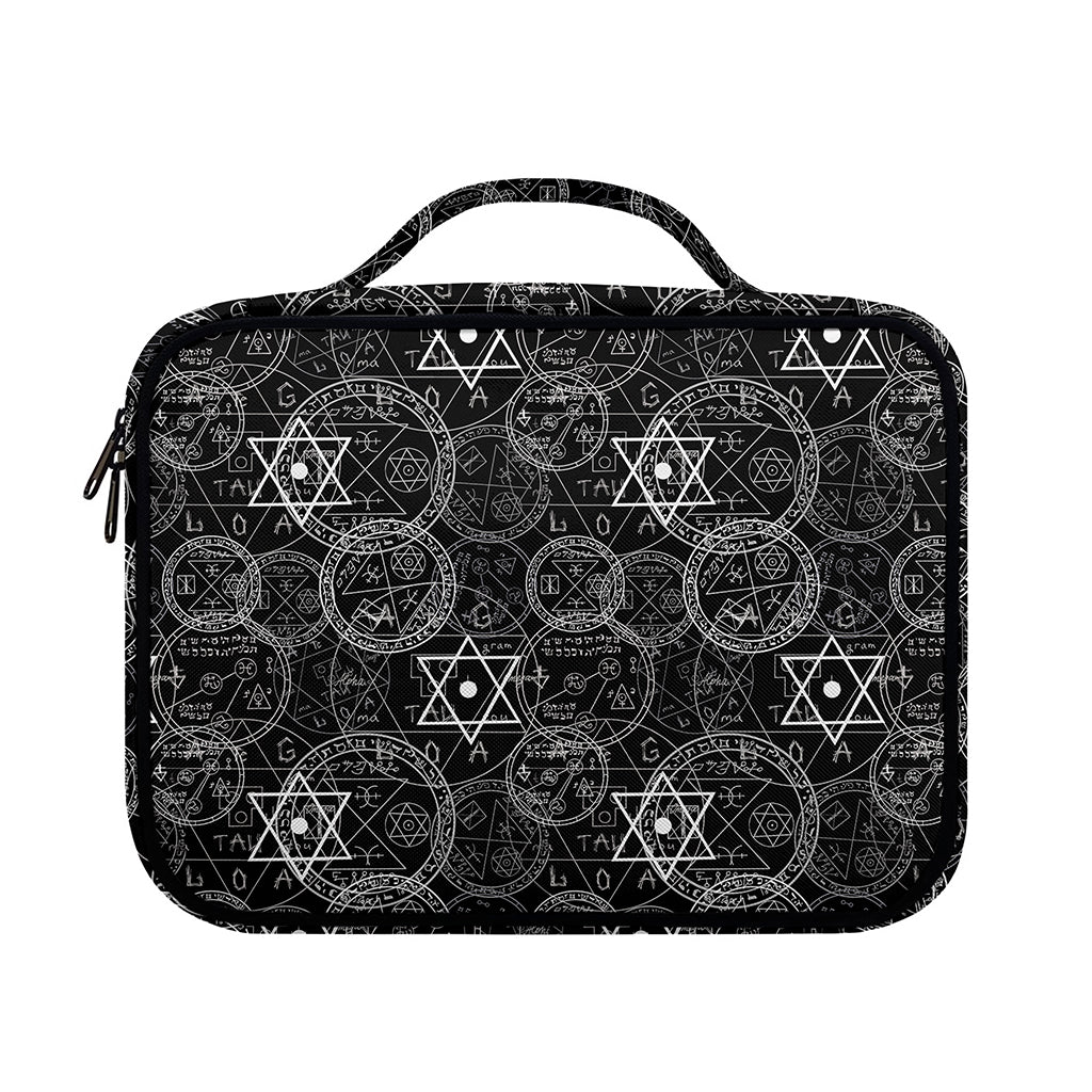 Black And White Mystic Witch Print Briefcase Bible Bag