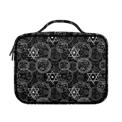 Black And White Mystic Witch Print Briefcase Bible Bag