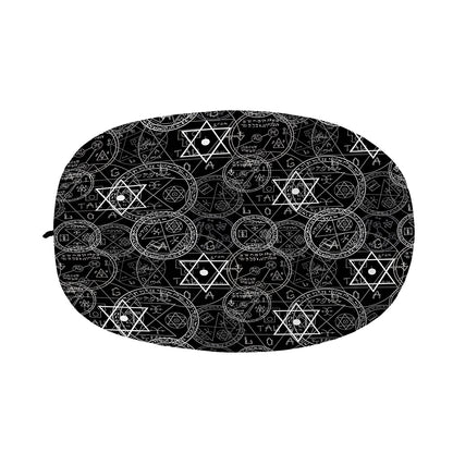 Black And White Mystic Witch Print Car Side Mirror Covers