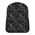 Black And White Mystic Witch Print Casual Backpack