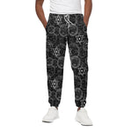 Black And White Mystic Witch Print Cotton Pants