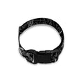 Black And White Mystic Witch Print Dog Collar