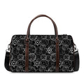Black And White Mystic Witch Print Duffel Bag