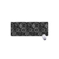 Black And White Mystic Witch Print Extended Mouse Pad