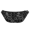 Black And White Mystic Witch Print Fanny Pack