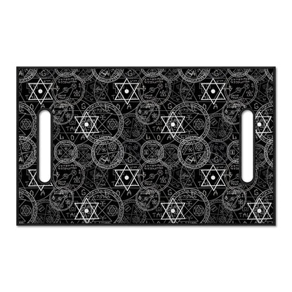 Black And White Mystic Witch Print Golf Cart Seat Cover