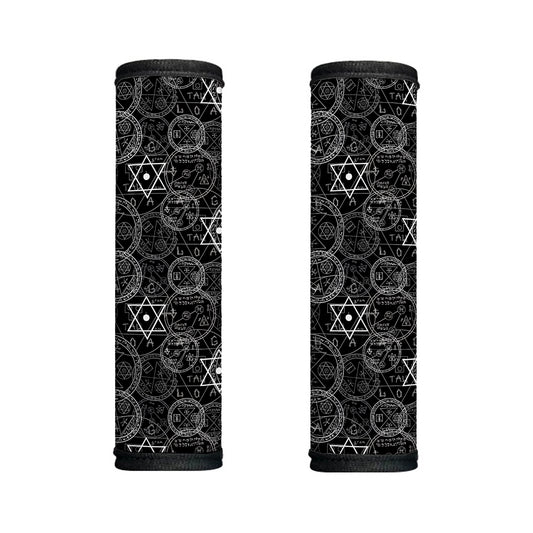 Black And White Mystic Witch Print Handle Covers