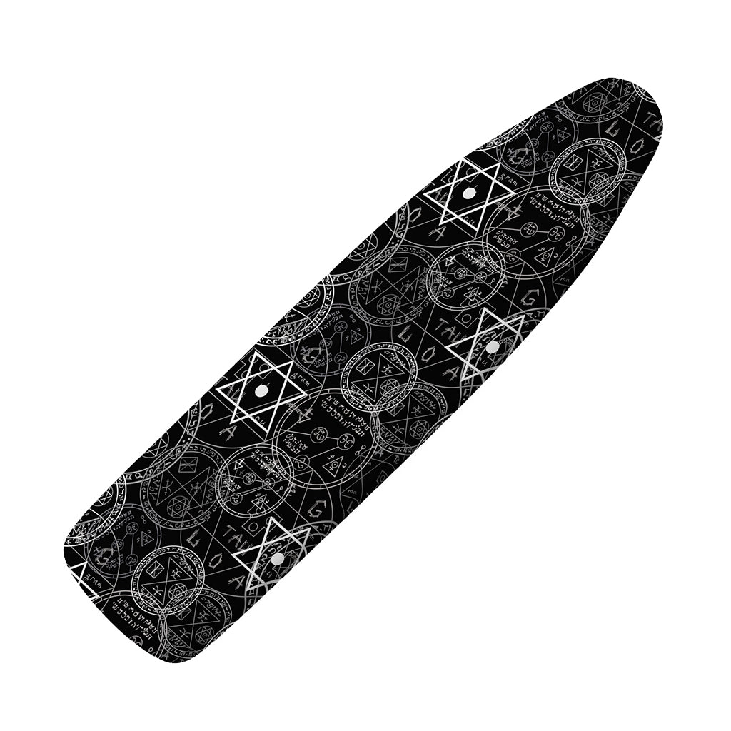 Black And White Mystic Witch Print Ironing Board Cover