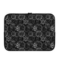 Black And White Mystic Witch Print Laptop Sleeve