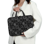 Black And White Mystic Witch Print Laptop Sleeve With Handle